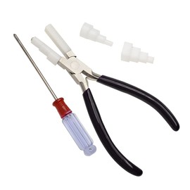 Artistic Wire Interchangeable Nylon Tip Stepped Pliers, Square 5 mm, 8 mm, 11 mm, 14 mm, Round 5 mm, 8 mm, 12 mm, 15 mm, Oval 9x7 mm, 10x8 mm, 12x10 mm, Screwdriver