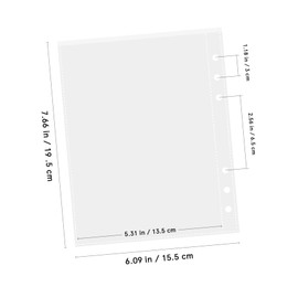 iplusmile 50pcs Clear Page Protectors for Binders Plastic Sleeves for Photos Postcards Documents Easy Loading Design Protective Barrier Against Water Stains