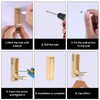 BOXOB 2 Pcs Foldable Gold Wall Hooks, Heavy Duty Brushed