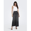 ONLY Maxi Denim Skirt mid Waist Skirt with Slit and