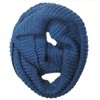 Wrapables Thick Knitted Winter Warm Infinity Scarf, Blue
