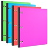 INFUN Telescoping 3 Ring Binder - 4PCS, Portable Plastic Binder
