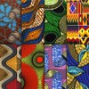 African Fabric,8 PCS African Ankara Print Fat Quarters Fabric Bundles,20