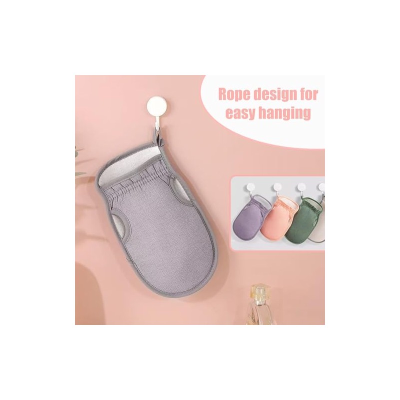 3 PCS Exfoliating Mitts, Deep Body Scrub Gloves, Dead Skin