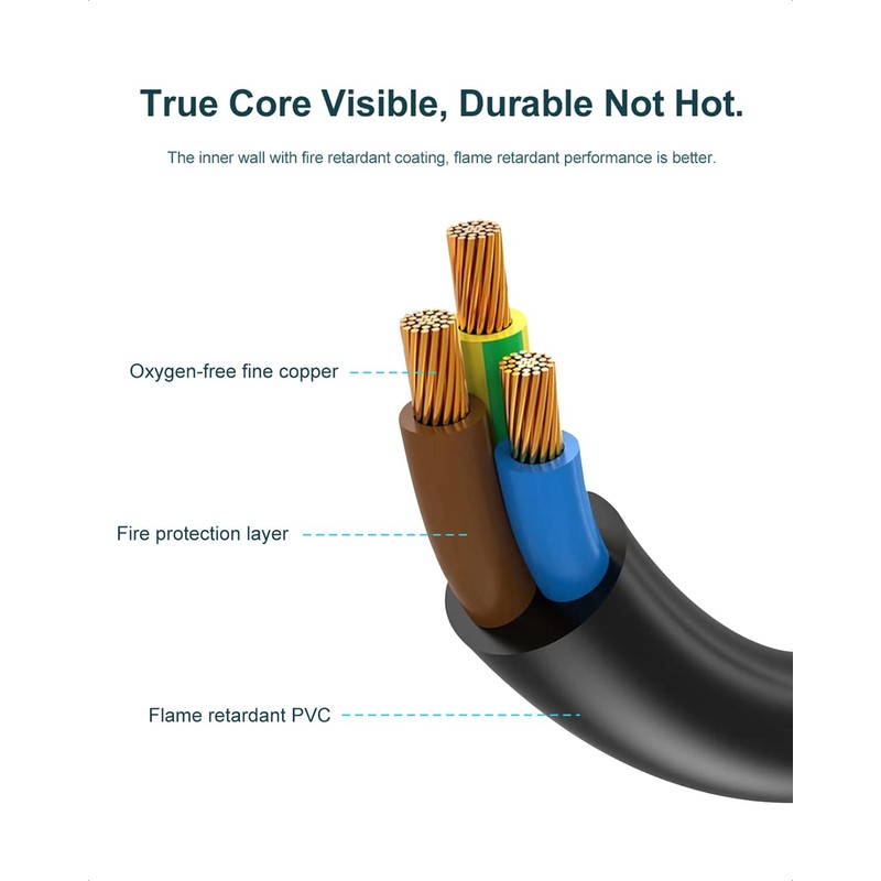 3 Prong Amplifier Power Cord Cable Replacement for ION Pathfinder