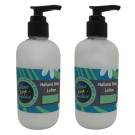 Peace Love + Lotion Mexican Chocolate Scented Natural Body Lotion, 8 Oz (2 Pack)