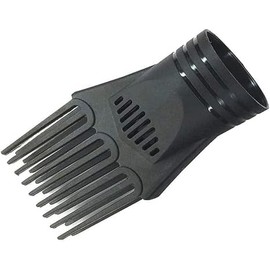 Black Universal Hair Dryer Comb Nozzle Plastic Hairdressing Salon Hair Dryer Blow Comb Attachment Hair Styling Nozzle Tool Nice and Fashion Salon Tool for Straightening Detangling Fine Curly Natural