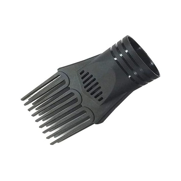 Black Universal Hair Dryer Comb Nozzle Plastic Hairdressing Salon Hair Dryer Blow Comb Attachment Hair Styling Nozzle Tool Nice and Fashion Salon Tool for Straightening Detangling Fine Curly Natural