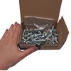 (Pack of 50) DIN 571 Galvanised Steel Hexagon Wood Screws
