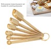 6PCS Rectangle Measuring Spoon Set Stainless Steel Accurate Clear Marking