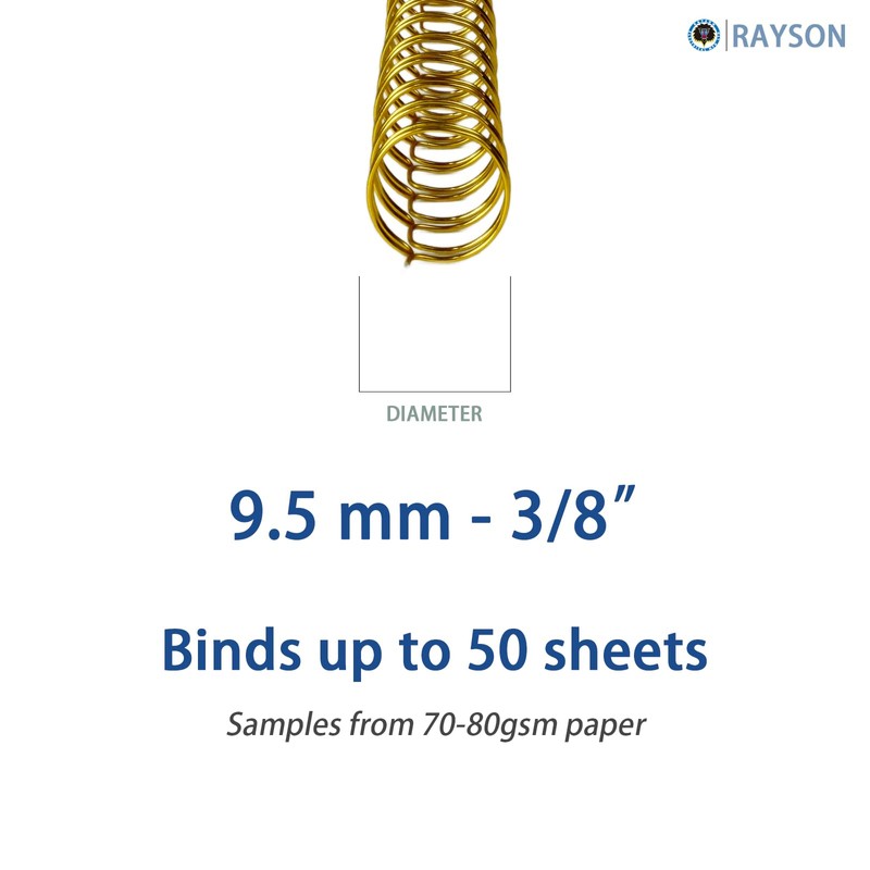 RAYSON 23 Loops 2:1 Pitch 50 Sheets 9.5mm A4 Multicolour