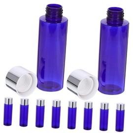 PACKOVE 10Pcs Refillable Emulsion Bottles for Lotion Makeup Skincare Lightweight Pet Travel Containers Durable Portable Sample Bottles for Outdoor Use