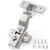 Chibery 2 Pack Inset Soft Close Concealed Frameless Cabinet Hinges,