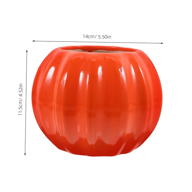 Outanaya Arrangement Vase Ceramic Pumpkin Shape Home Decor Stylish Modern