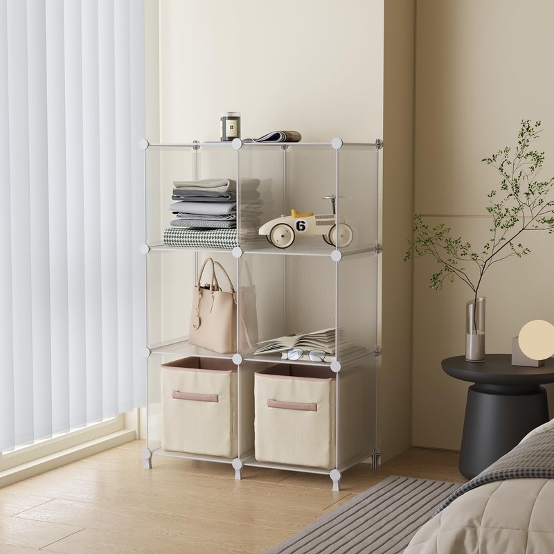 AWTATOS Cube Storage Organizer, Closet Organizers and Storage, 6 Cube