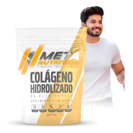 Colágeno Hidrolizado Puro Suplemento Meta Nutrition 500g Sin Sabor