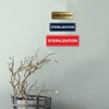 Signs ByLITA New Standard Sterilization Sign (Red) - Medium