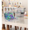 WYT Clear Storage Latch Bins, 6-Pack Storage Organizer Box with