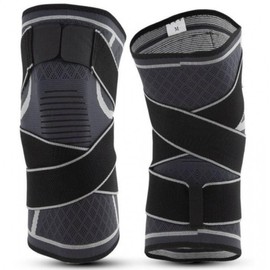 Knee Brace for Hiking, Running, Gym, Patella & Joint Support Compression L 2ea