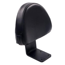 Black Leather Rear Passenger Backrest Sissy Bar Pad for Victory High-Ball Vegas Kingpin