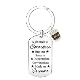 Funny Coworker Gifts for Women Leaving Gift for Colleague Employee Coworker Keychain Coworker Birthday Gifts Farewell Gifts Going Away Gifts Goodbye Gifts for Coworker Office Friend Work Bestie Gifts
