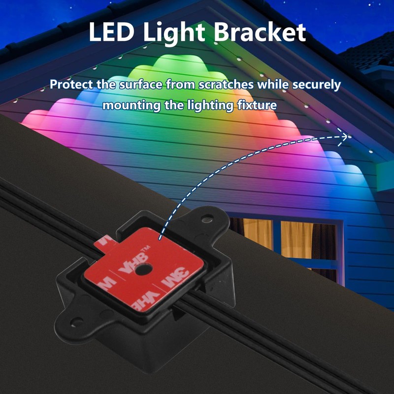 LED Light Mounting Clips for Govee H705 H805, (Non-Pro Version)