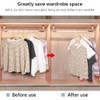 QTOETUII Clothes Hanger Connector Hooks,30Pcs Hanger Extender,Cascading Hanger Hooks,Space Saving