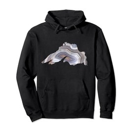 Lake Superior Agate Great Gift for Rockhounds & Agate Lovers Pullover Hoodie