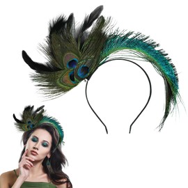 YUYWWAN Peacock Headband Women's Hair Accessories Feathers Carnival Lightweight Feather Headband Peacock Feather Headpiece Headband Carnival for Girls Women Masquerade Looks Accessories