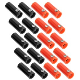 SG Store 20PCS 4mm Banana Jack Connector Including 10 Black 10 Red Banana Female Socket Bullet Connector Adapter for Mounting Speaker Cable