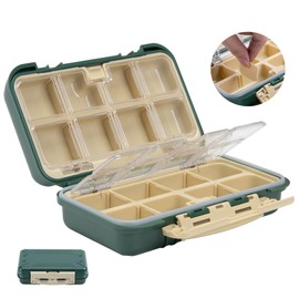 Goture Tackle Box, Double-Sided Storage, ABS Waterproof, Lure Case, Bait Box, Fishing, Storage Tackle Storage, Waterproof, Portable, Rigging Accessories, Individual Compartments, Easy to Carry,