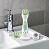 Cepillo Facial Eléctrico USB Inalámbrico 2 Velocidades Malubero, Blanco Verde