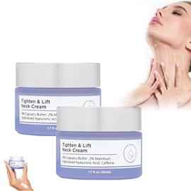 2 Pcs Tighten and Lift Neck Cream, Neck Firming Cream - Best for Tightening Sagging Skin,Neck Tightening Cream, Tightening and Repair Gleicht den Hautton aus und strafft den Hals, 50ml