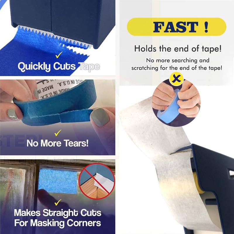 WSOOX Masking Tape Dispenser with 1PCS Tape Protable Painters Tape