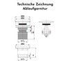 Bürstenking Sink Drain Fitting - Drain Valve with Hair Strainer