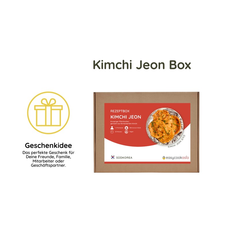 EasyCookAsia Kimchi Jeon Cooking Box, Korean Kimchi Pancakes, DIY Box