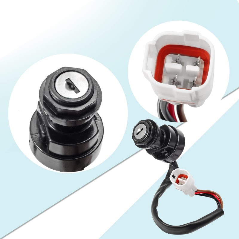 MOTO1988 Ignition Key Switch & Switch Cover for Yamaha Banshee