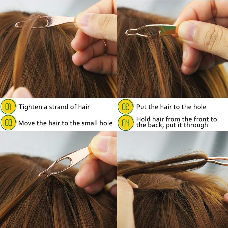 SHEHARUHI 8 Pcs Interlocking Tools for Locs Sisterlock Retighten Dreadlock