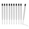 10 Pcs Replaceable Ballpoint Pen Refills, Black Ink Refill, 1mm