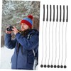 LALAFINA 20Pcs Lens Caps Keeper String Holder Lost Elastic Leash