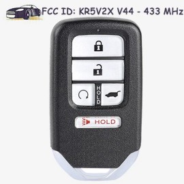 KEYECU Smart Remote Key Fob 5 Button 433MHz KR5V2X V44 for Honda Pilot CR-V Civic