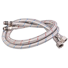 Flexible Hose Pipe Tap Tails for Monobloc Basin Or Kitchen Taps (500mm x 10mm)