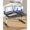 Laptop Bed Tray Desk, SAIJI X-Large Adjustable Laptop Table, Foldable
