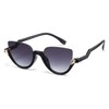 Cyxus Sunglasses Women UV Protection Retro Cat Eye Fashion Semi