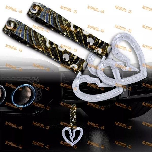 Unbranded Crystal Broken Heart TSURIKAWA Clear Ring Train Bus Handle