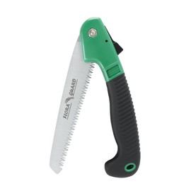 FLORA GUARD 7.7-Inch Folding Hand Saw, Pruning Saw with Trible-Cut Razor Teeth for Wood Cutting, Tree Trimming, Professional Camping Gardening Tools (Green)