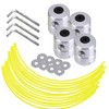 TopHomer 4 X Universal Aluminium Strimmer Head, Grass Trimmer Head