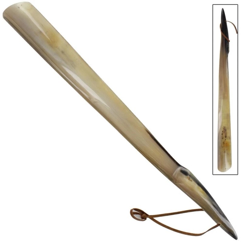 5MOONSUN5 Shoe Horn Made with Real Horn Handmade Long Grip