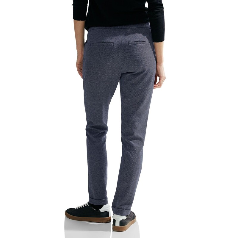 Cecil Women's Jacquard Jogging Bottoms, Universal Blue