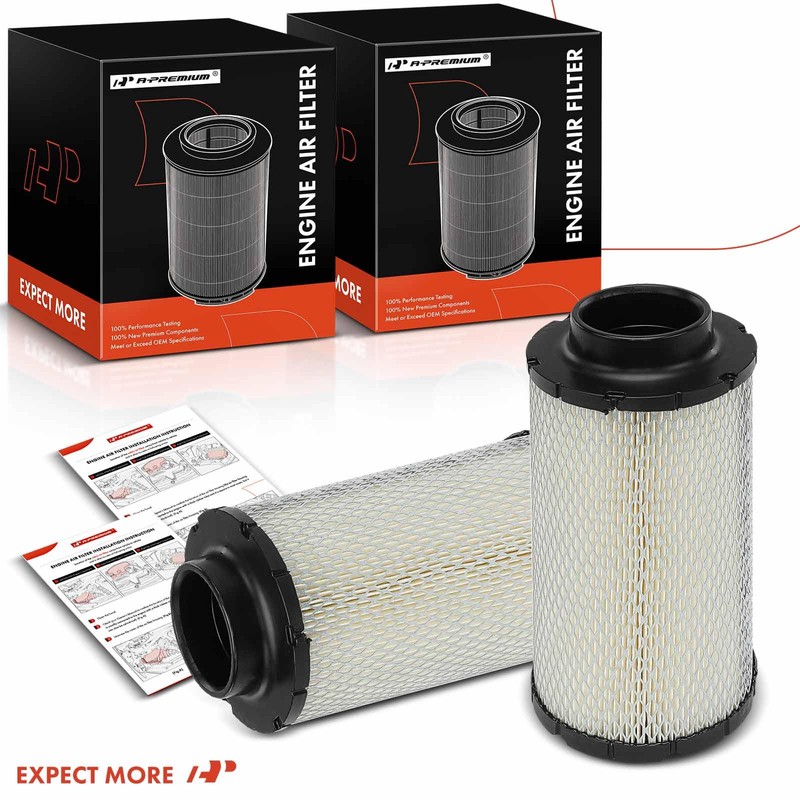 A-Premium 2-PC Engine Air Filter - Compatible with Polaris RZR